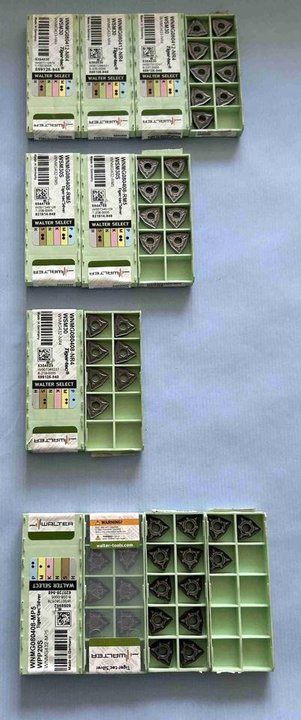 WALTER Wendeschneidplatten WNMG - Paket mit 117 Stück
