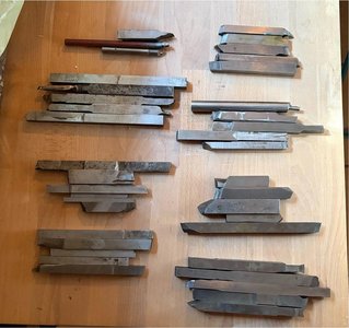 38x Drehwerkzeug Drehlinge Drehstähle
