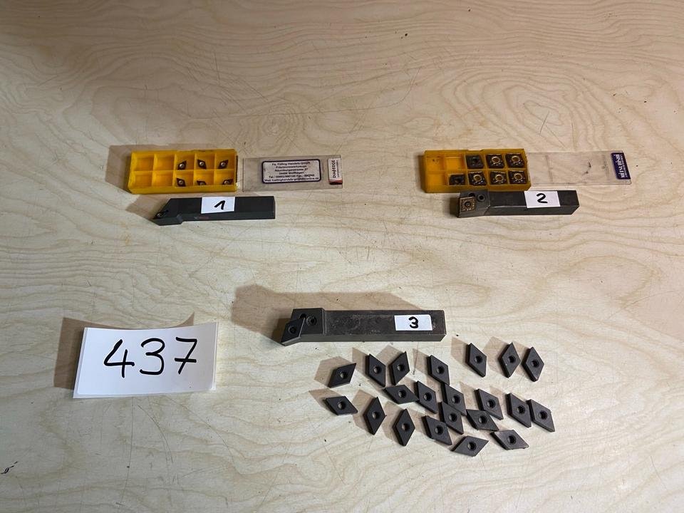 Wendeplattendrehstahl inkl. Wendeplatten, Drehstahl, #437