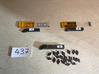 Wendeplattendrehstahl inkl. Wendeplatten, Drehstahl, #437