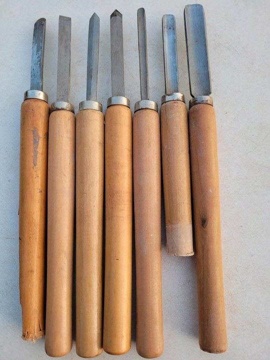7x Drehstähle/ Drechselwerkeug / Drehmeißel- Set