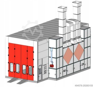 ABC-Group Lackierkabine 12x5x5 m mit Unterbau