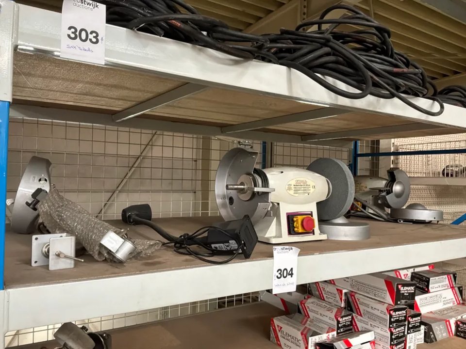 Optimum SM200 + SM175 podwójna szlifierka kamienna (2x)