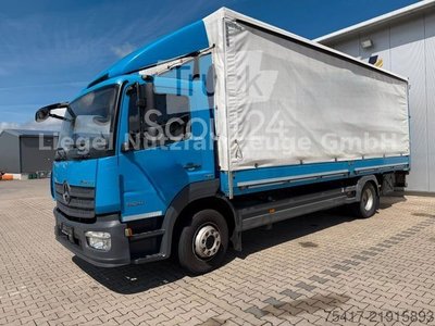 Truck with Pritsche & Plane MERCEDES-BENZ Atego 1524 4x2 BL*LBW*board walls*Air conditioning* Camera* used