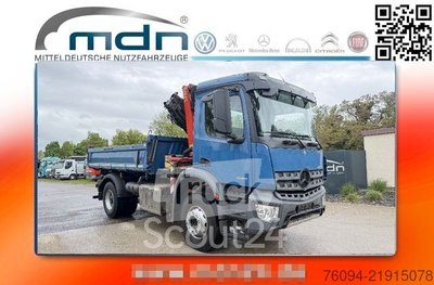 Autokran MERCEDES-BENZ Arocs 1830 4x2 Kipper KRAN 13m Funk Gripper AHK used