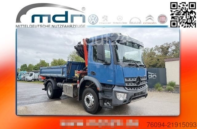 Kipper LKW MERCEDES-BENZ Arocs 1830 4x2 Kipper KRAN 13m Funk Greifer AHK gebraucht