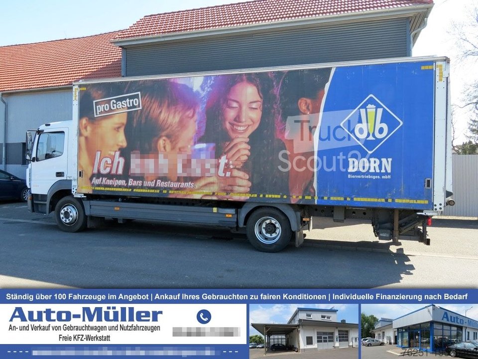 Truck with case structure Mercedes-Benz Atego Climate 4x2 Drinks Wall 2xAHK used