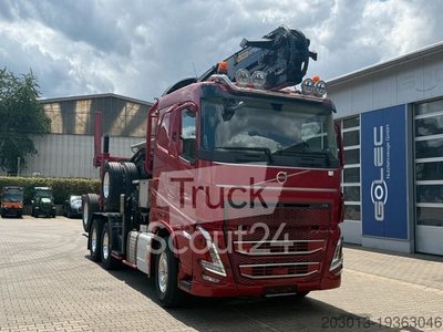 Holztransporter LKW VOLVO FH 540 6x4 Langholztransporter Kran + Anhänger gebraucht
