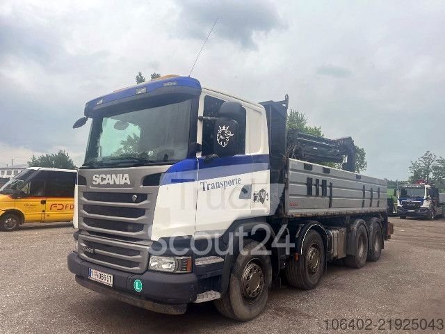 Kipper LKW Scania G490 8x4 Heckkran und Bordmatic gebraucht