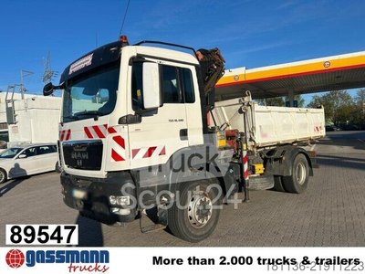 Kipper LKW MAN TGS 18.480 4x4H BL, HydroDrive, AT-Motor, Kran gebraucht