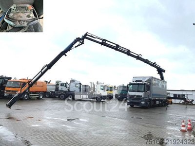 LKW mit Pritsche (offen) MERCEDES-BENZ Antos 3245 8x2/4 Pritsche Heckkran 42m/to, Jib, gebraucht