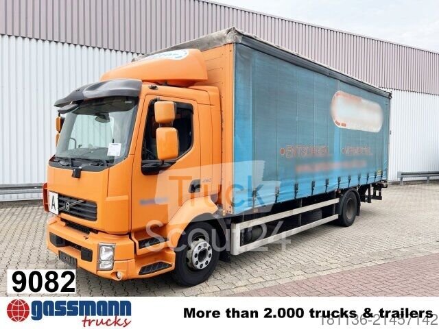 Used trucks with carriage (open) Volvo FL 290 4x2, Edscha, LBW MBB