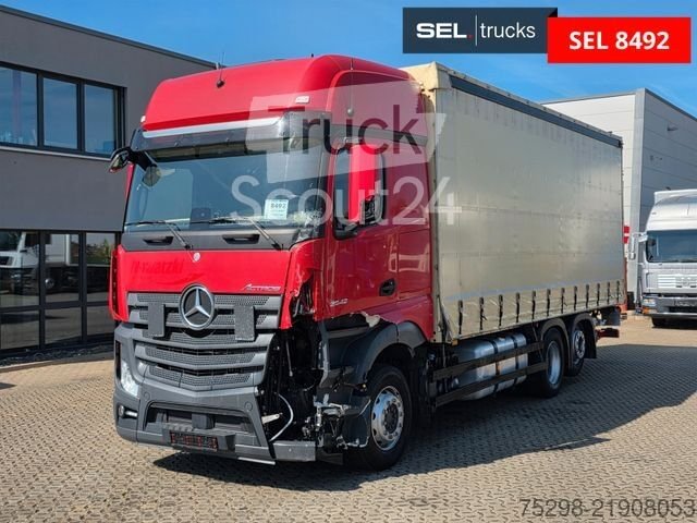 Truck with Pritsche & Plane MERCEDES-BENZ Actros 2542 /Retarder /Ldbw /Xenon/Standklima/TV used