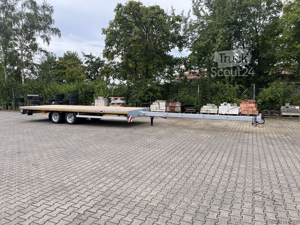 Anhänger mit offener Pritsche Möslein THT 14-G 7,20 ausziehbar  13,9 t Tandemanhänger- Tieflader, ausziehbar neu