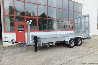Tieflader Anhänger Möslein TT 11-E6x2  Tieflader für Fräsen breiten Rampen, Neu neu