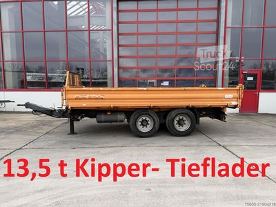 Kippanhänger Müller Mitteltal KA-TA-T  13,5 t Tandemkipper- Tieflader gebraucht