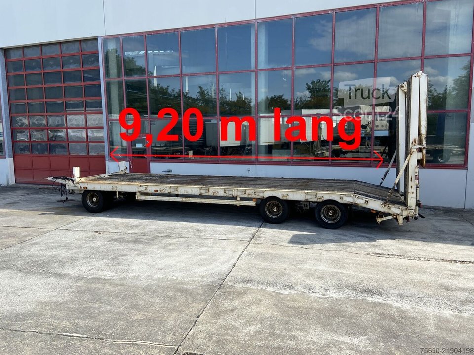 Tieflader Anhänger Müller Mitteltal PT 30  3 Achs Tieflader 9,20 m Ladefläche gebraucht