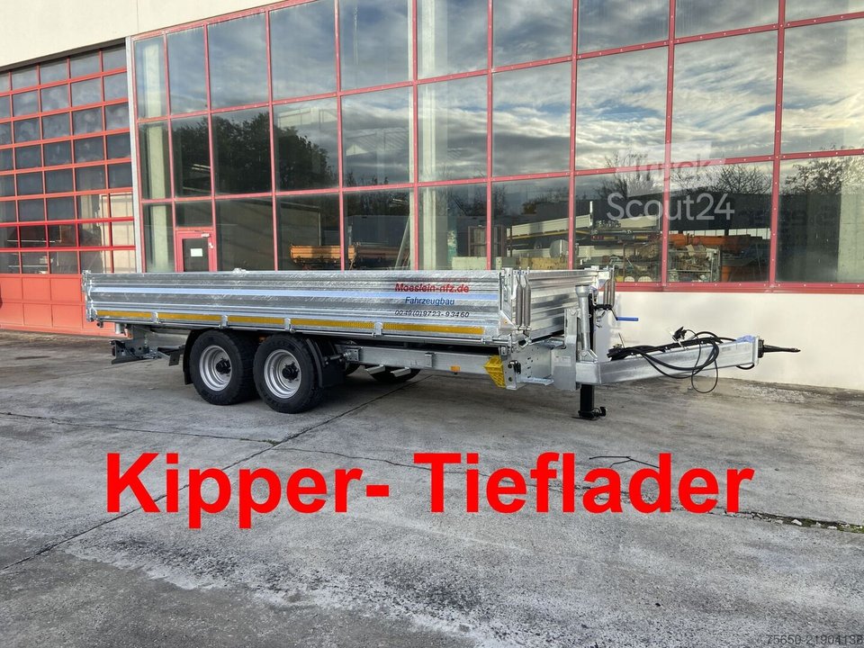 Kippanhänger Möslein TTD 11 Breite Reifen  Kipper Tieflader, Breite Reifen-- Neufahrzeug -- neu