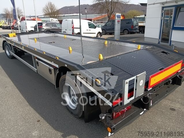 Tieflader Anhänger HÜFFERMANN HPA 2072 Tieflader Abroller Rampen FullOptionNEU neu