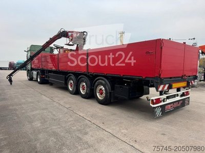 Auflieger mit offener Pritsche SCHWARZMÜLLER J903 *LADEKRAN * KENNIS KRAN * ALCOA *LIIFT&LENK gebraucht