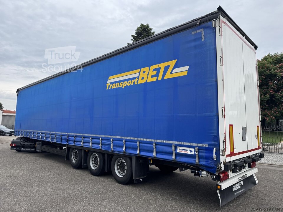 Auflieger mit Pritsche & Plane Schmitz Cargobull SCS 24/L Mega, Liftachse, 3m Hubdach gebraucht