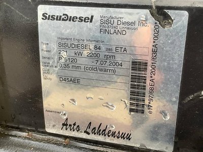 Agco Sisu Power8.4 Silnik cylindryczny litrowy 6