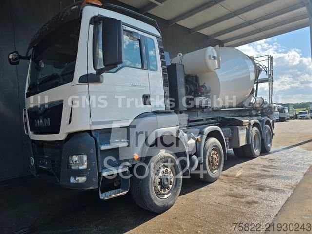 Betonmischer LKW MAN TGS 41.480 / 8X6 / Man+Ret / Abroller+Mixer gebraucht