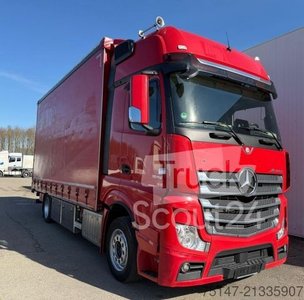 LKW mit Pritsche & Plane MERCEDES-BENZ 1845  Actros L Jumbo GigaSpace Hubdach Retarder gebraucht