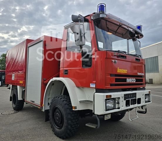 Trucks with Pritsche & Plane IVECO 95E18 4x4 Allrad 29tkm Firefighter Hose cars used