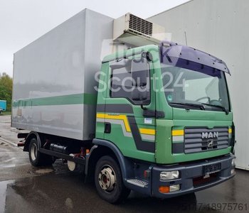 Kühlkoffer-LKW MAN TGL 12.240 4x2 BL Rohrbahnen MEAT Thermo King gebraucht