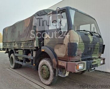 LKW mit Pritsche & Plane MERCEDES-BENZ 1017 A 4x4 5t TMIL 3-Sitze Allrad Pritsche+Plane gebraucht