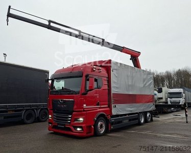 LKW mit Pritsche (offen) MAN TGX 26.510 6x2-4 LL CH Lenka. Kran PK22002 Funk gebraucht
