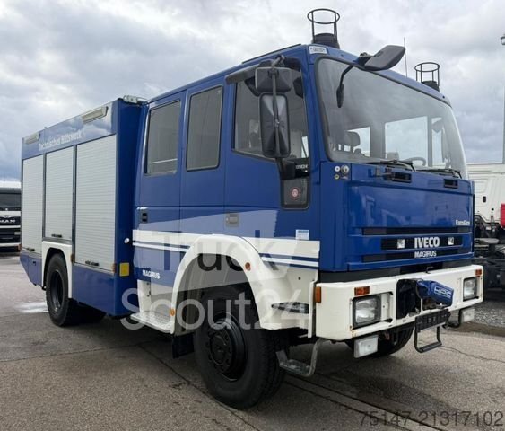 LKW mit Kofferaufbau IVECO 135E24 4x4 Allrad Eurofire THW GKW-1 Seilwinde gebraucht
