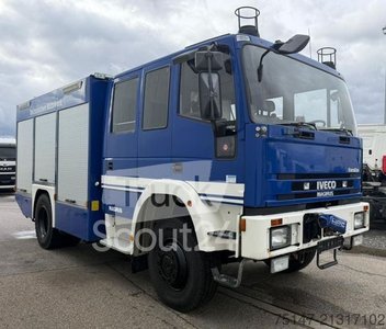 LKW mit Kofferaufbau IVECO 135E24 4x4 Allrad Eurofire THW GKW-1 Seilwinde gebraucht