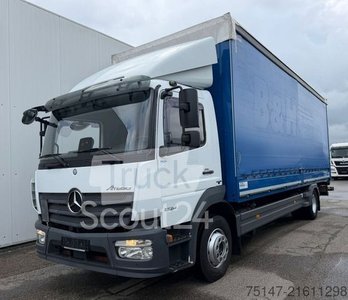 LKW mit Pritsche & Plane MERCEDES-BENZ 1324 L Atego Klima Schiebeplane LBW AHK gebraucht
