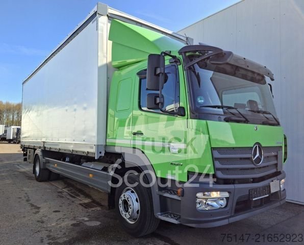 LKW mit Pritsche & Plane MERCEDES-BENZ 1624 L Atego 1 Liege Schiebeplane LBW Edscha AHK gebraucht