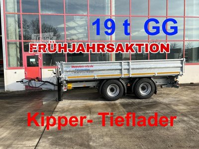 Kippanhänger Möslein TTD 19 B  19 t Tandemkipper- Tieflader, Breitbereifung neu