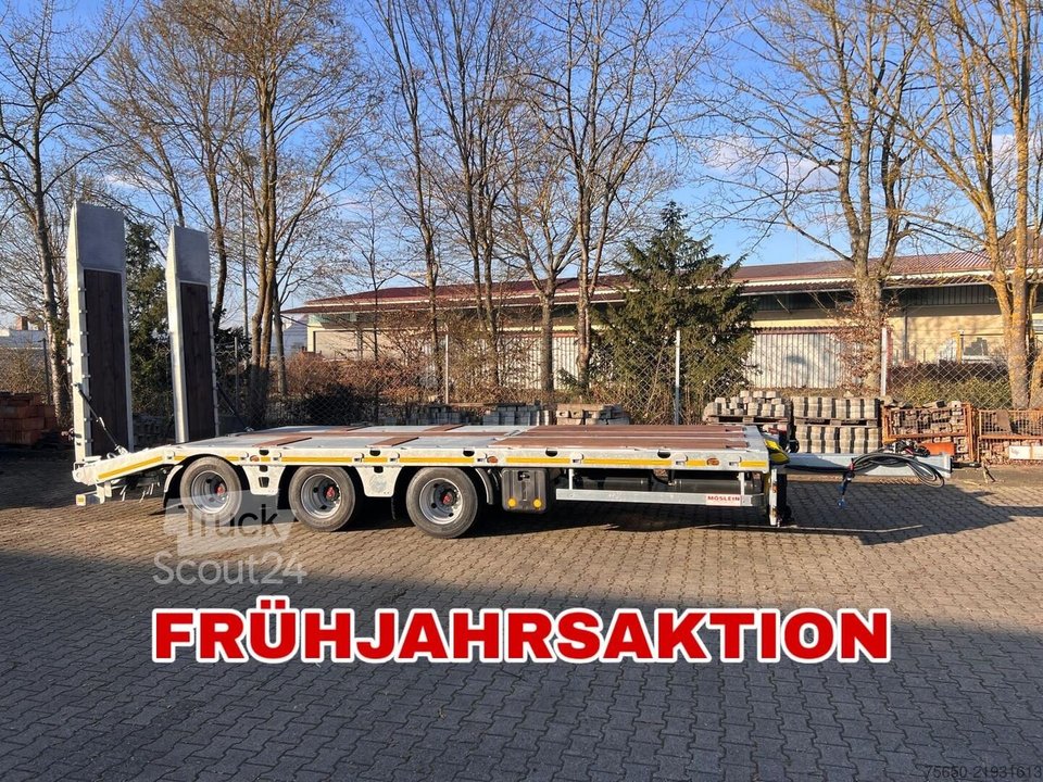 Tieflader Anhänger Möslein TT 34 Zugrohr Gerade  34 t GG Tridem- Tieflader 3 Achs, gelenktNeufahrzeug neu