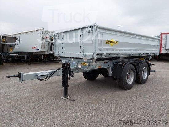 Dreiseitenkipper Anhänger HUMBAUR HTK195024 TANDEM 3-SEITENKIPPER VERZINKT, SAF-ACHSEN, gebraucht