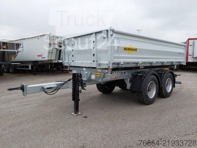Dreiseitenkipper Anhänger HUMBAUR HTK195024 TANDEM 3-SEITENKIPPER VERZINKT, SAF-ACHSEN, gebraucht