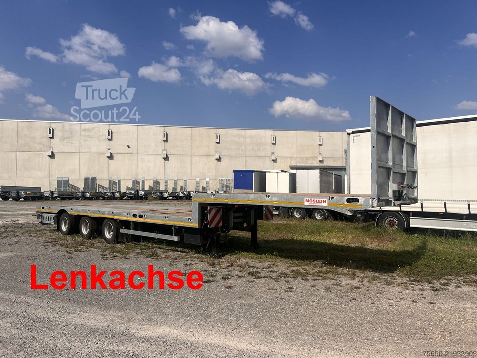Low loader semi-trailer Möslein ST 3 Plato 8,7 3 axles Plato 45 t GGfor finished parts, construction machines new