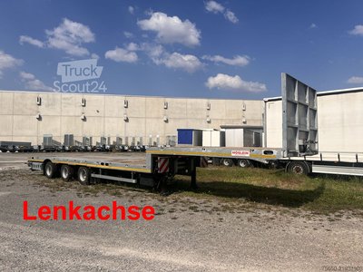 Tieflader-Sattelauflieger Möslein ST 3 Plato 8,7  3 Achs Satteltieflader Plato 45 t GGfür Fertigteile, Baumaschinen neu