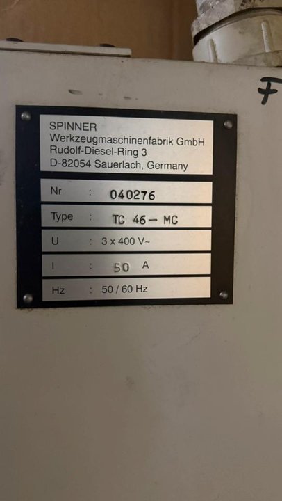 CNC lathe SPINNER TC46MC