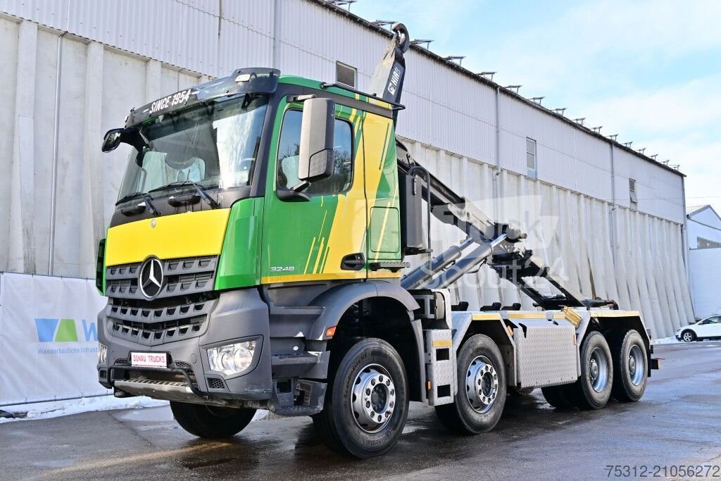 Abrollkipper Mercedes-Benz Arocs 3248  8x4 AHK Retarder 68t-GZG 13t-Achsen gebraucht