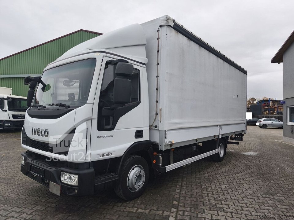 Schiebeplane IVECO Eurocargo 75-190 Plane Euro 6 3-Sitzer LBW (32) gebraucht