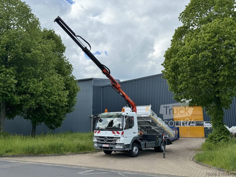 Autokran Mercedes-Benz ATEGO 818 - Kipper - Kran - 117 TKm gebraucht