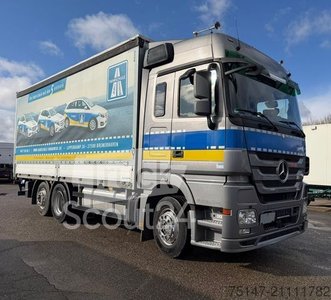 LKW mit Pritsche & Plane MERCEDES-BENZ 2541 L 6x2 Actros MP3 Fahrschul Retarder AHK LBW gebraucht