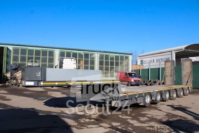 Tieflader-Sattelauflieger BROSHUIS Semi TELESKOP hydraulisch gefedert Nr.: 099 gebraucht
