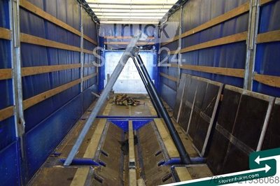 Auflieger mit Pritsche & Plane Hangler Megatrailer Schräglader Coil Bordwand gebraucht