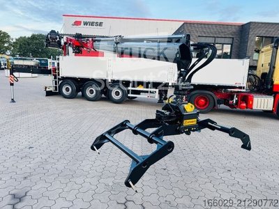 Auflieger  Auflieger mit Fassi Kran Stahlplattengreifer neu